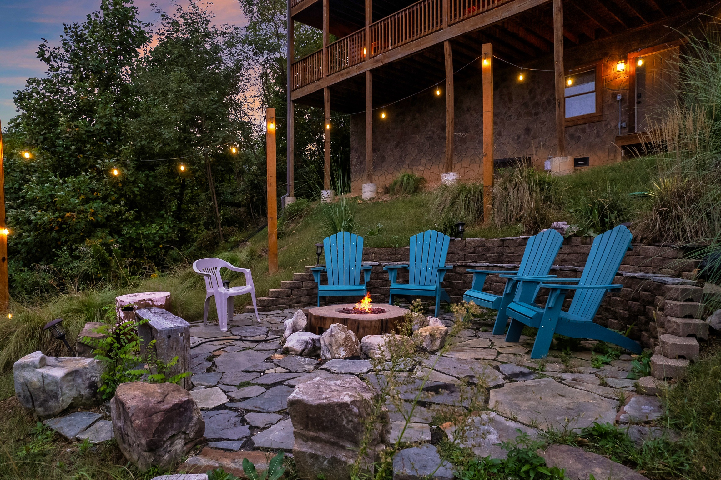 Scenic mountain view from Summit & Shores luxury cabins in Gatlinburg